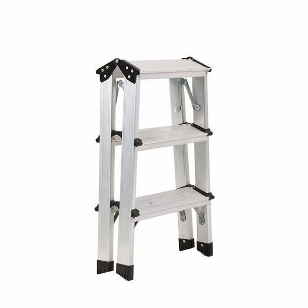 Aluminum double sided ladder 3 steps 2