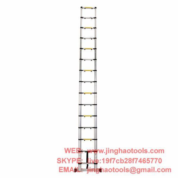 4.4m Aluminum Telescopic Ladder With Finger Gap And Stabilize Bar 2