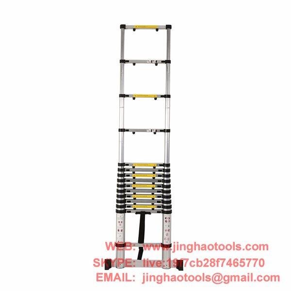 4.4m Aluminum Telescopic Ladder With Finger Gap And Stabilize Bar 3