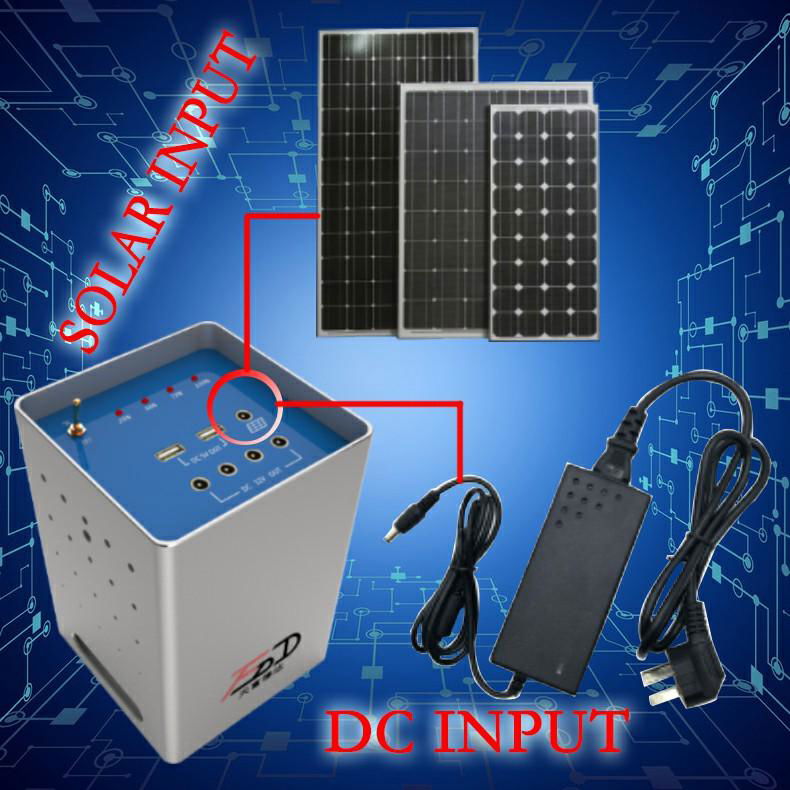 Outdoor portable solar power generator 12AH 12V with Li ion Battery