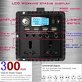 Portable solar inverter generator 288w