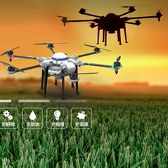 2017 factory in stock 10L uav crop duster pesticticide spraying drone 