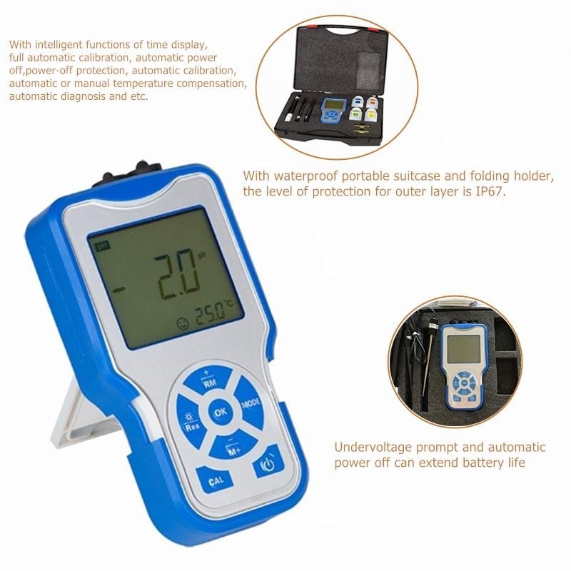 Hand Held Waterproof Portable pH Meter,Digital pH Meter Price 2