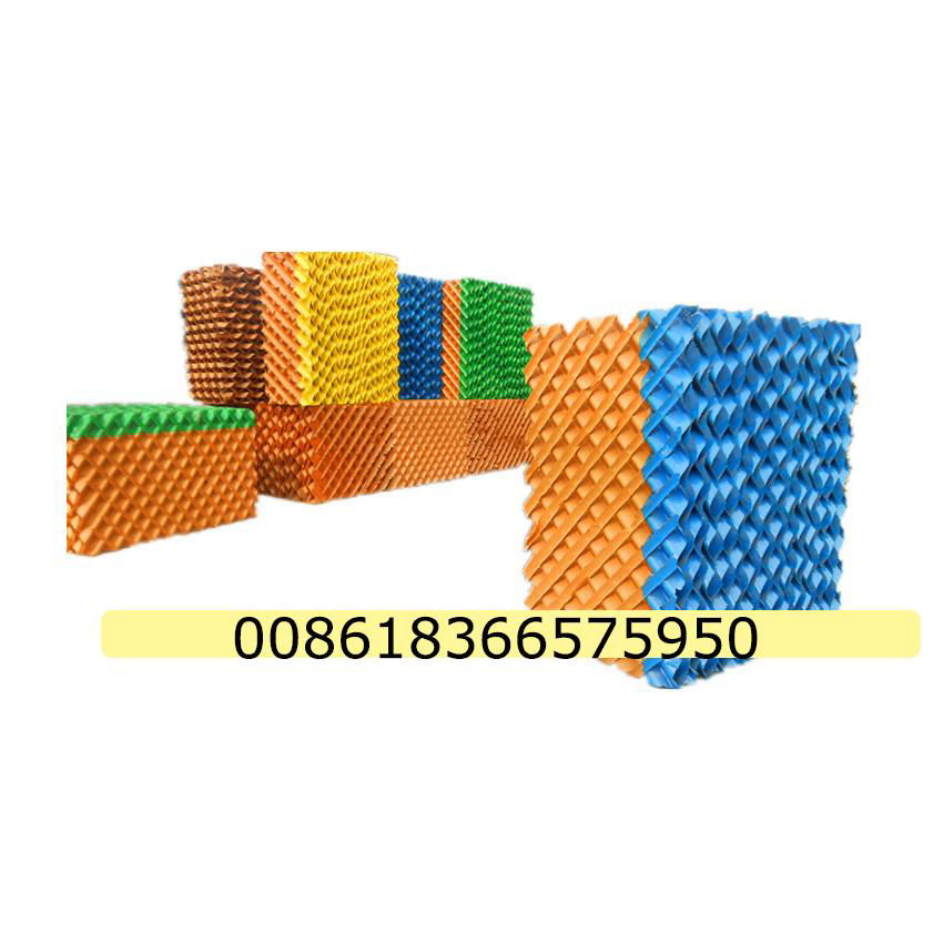 Color evaporative cooling pad