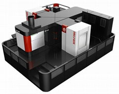 8-spindles and 10-axis Ring Die Deep Hole Outer SK8V Drilling Machine