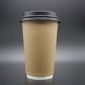 Dispsosable Double Wall Hot  Coffee paper cups 8oz 4