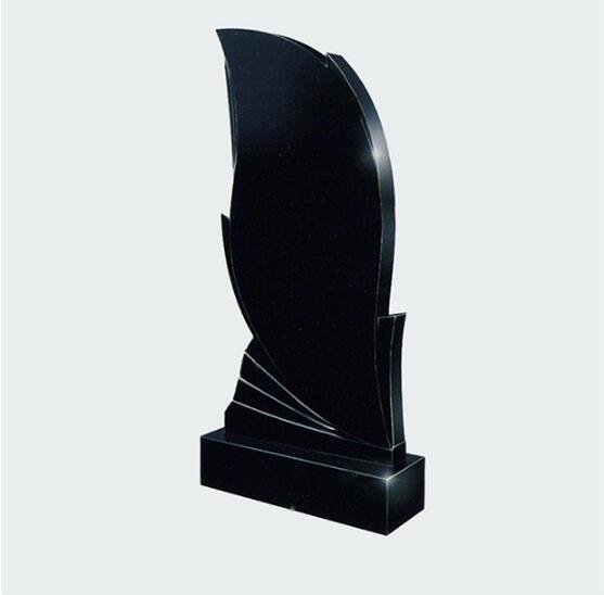 Ultra High Quality Pure Black Granite Headstone Without Dyes 2