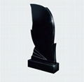 Ultra High Quality Pure Black Granite Headstone Without Dyes 2