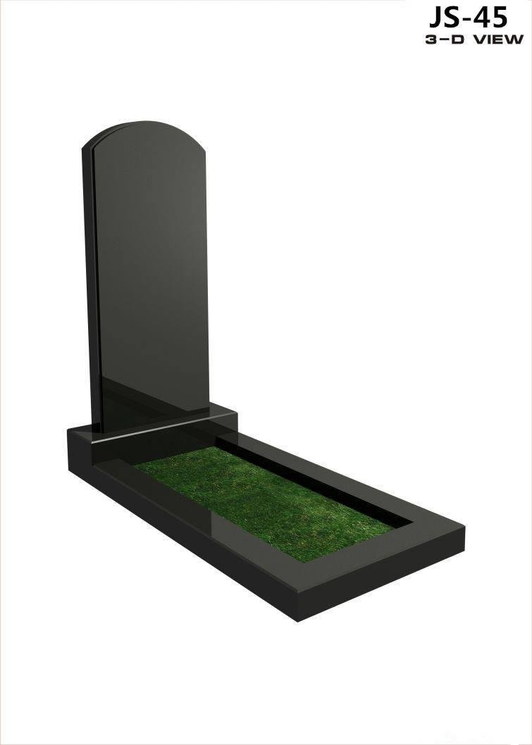 Ultra High Quality Pure Black Granite Headstone Without Dyes 3