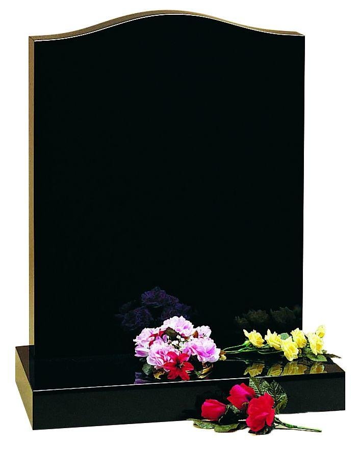 Ultra High Quality Pure Black Granite Headstone Without Dyes 4