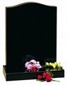 Ultra High Quality Pure Black Granite Headstone Without Dyes 4