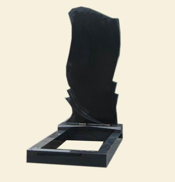 Ultra High Quality Pure Black Granite Headstone Without Dyes 5