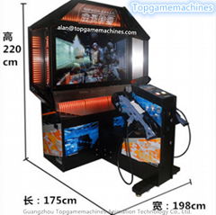 2018 latest arcade video simulator terminator salvation shooting gun game machin