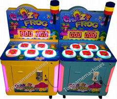 2018 hitting frog arcade amusement coin operated game machine crazy frog