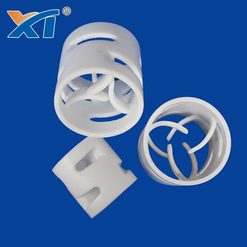 Plastic pall ring packing 25mm for distillation column polypropylene material 5