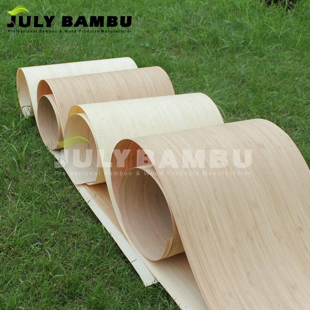0.3mm 0.5mm 0.6mm Carbonized Vertical Oil Paint Waterproof Bamboo Wood Veneer  