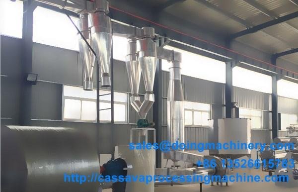Flash dryer machine for the process of cassava starch  2