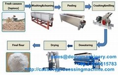 Cassava flour production line