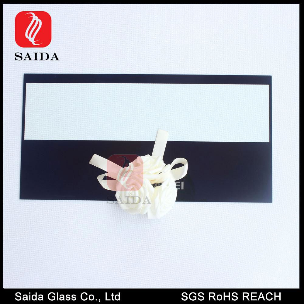 2-3mm tempered silk screen glass front bezel for Touch Panel PC