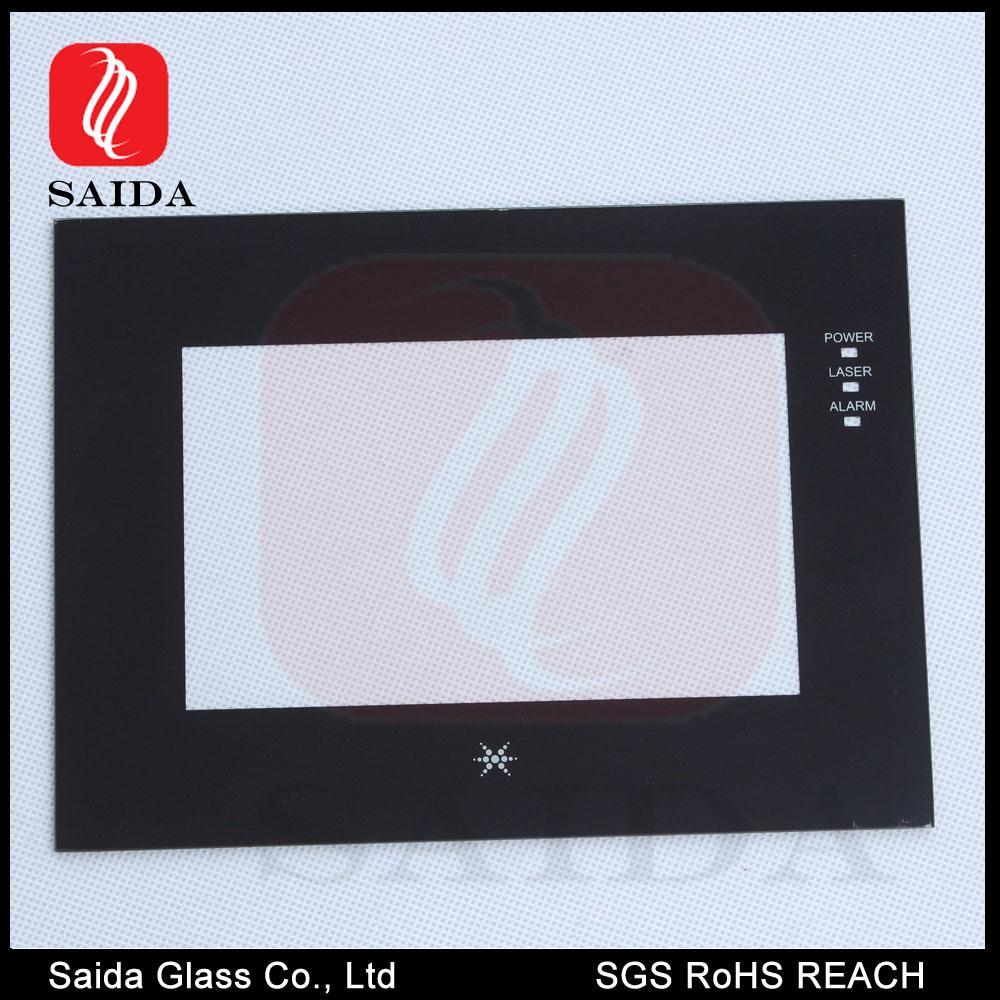 2-3mm tempered silk screen glass front bezel for Touch Panel PC 2