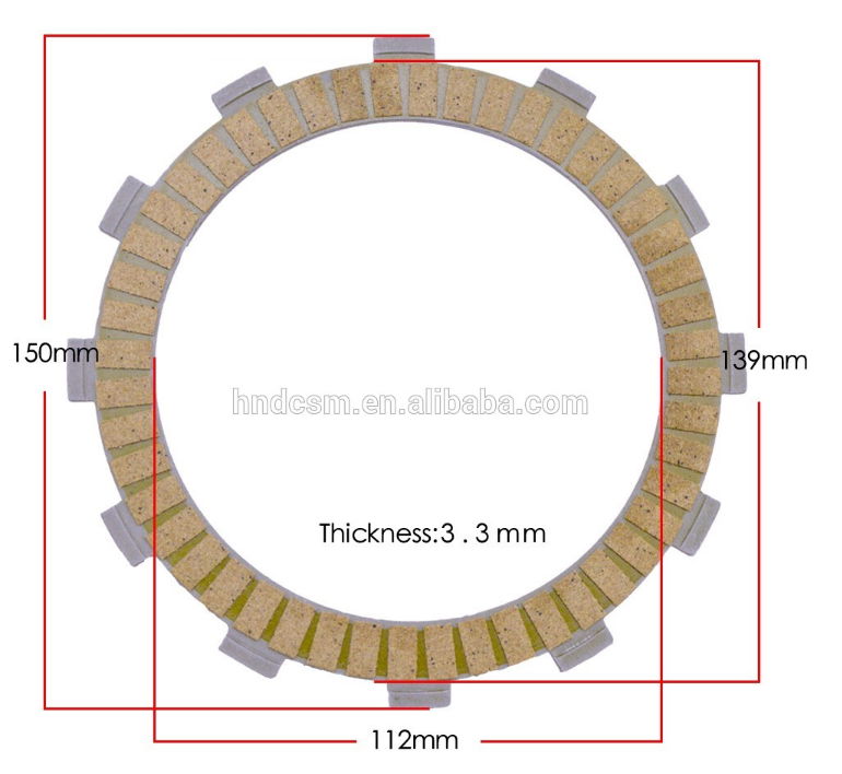 CB400 CBR 23 motorcycle parts accessories centrifugal clutch plate size