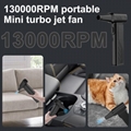 Mini Turbo Violent Fan Jet Turbo Fan 130000 RPM Powerful Blower with High Speed 