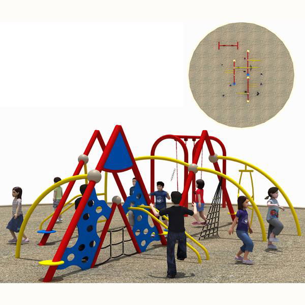 Multifunction Steel Kids Outdoor Climbing Structure for Exercise 3