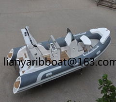 Liya 5.2m luxury rib hypalon inflatable boat for sale