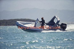 Liya 6.6m hypalon inflatable boat rib yacht luxury boat for sale