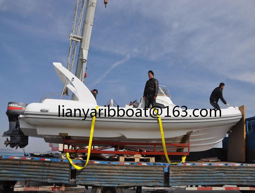 Liya 8.3m heavy duty rib boat hypalon passenger RIB cabin boat 3