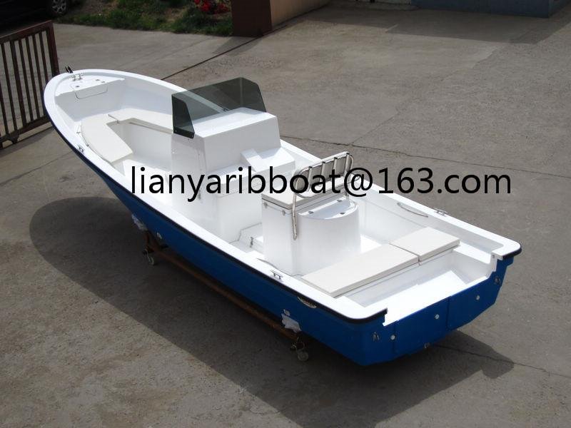 Liya SW760 fiberglass fishing panga boats FRP work boat for sale 5