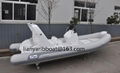 Liya 6.2m Hypalon rigid inflatable boats center console fishing boat fiberglass  3