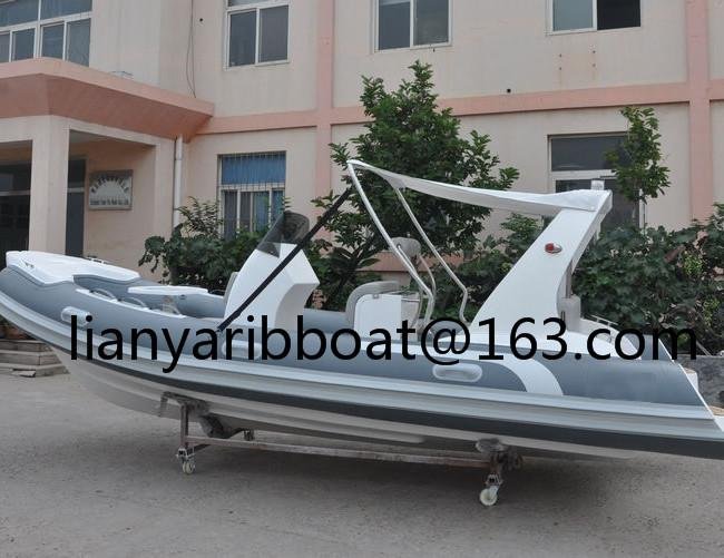 Liya 5.2m hypalon rib sport fishing boats rigid inflatable boat 2