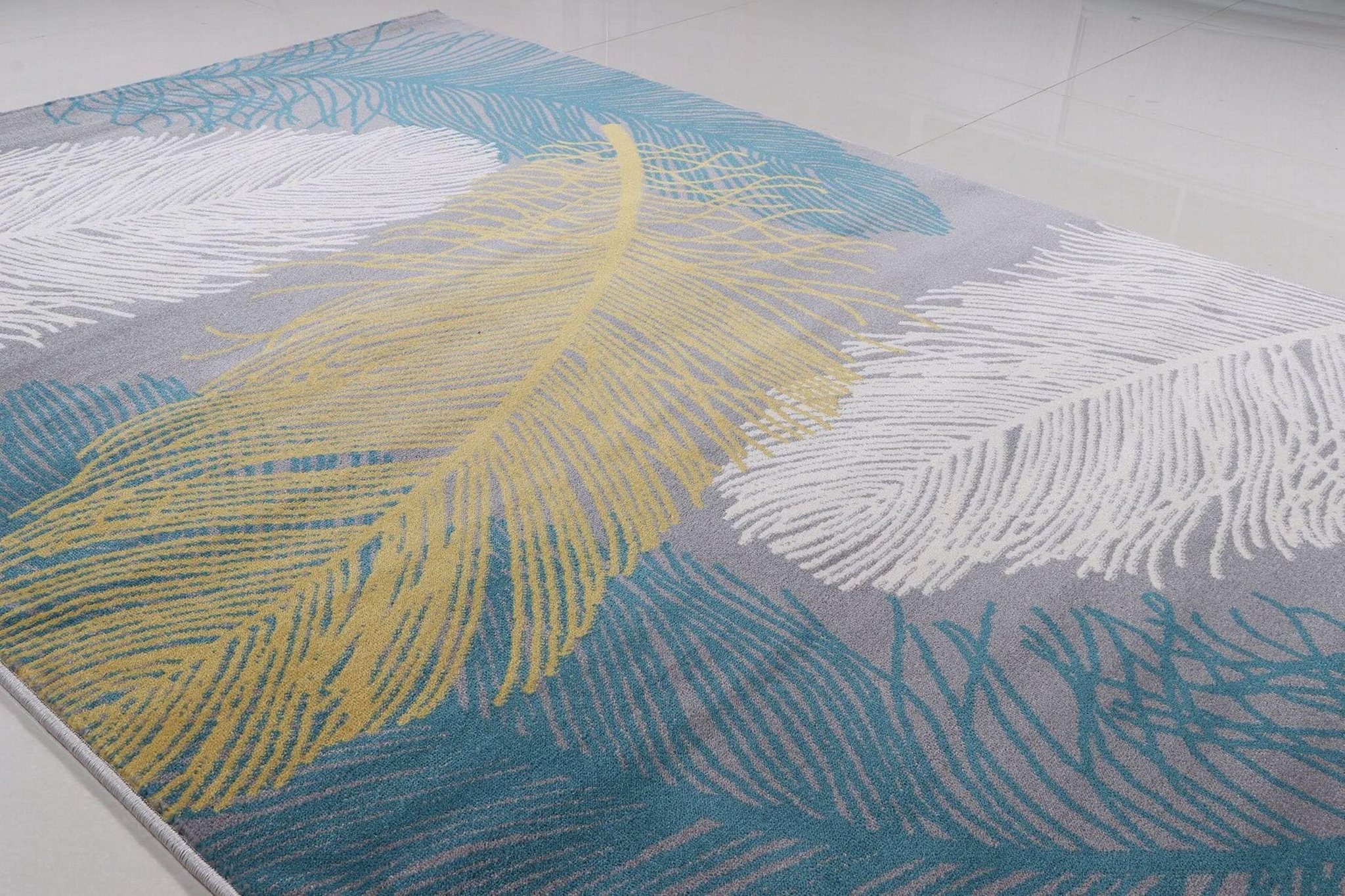 Vibrant colorful trellis hall wool carpet runner XYGZ17015 Cynthia