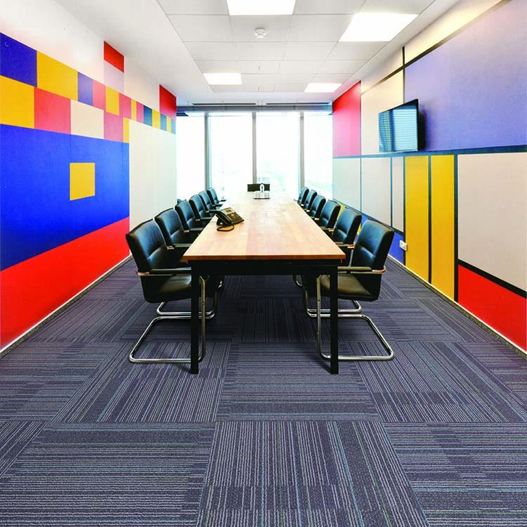 100 Polyester Waterproof Square Pvc Carpet Tile for Office XYGZ6400