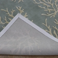 Simple Botanical wool rug for bedroom 3