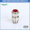 Double compression armored cable gland