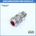 Double compression armored cable gland