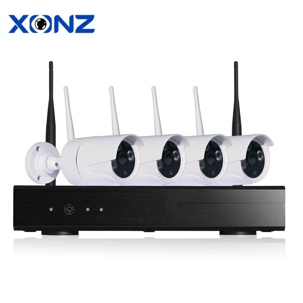 Security camera system 720p 4ch IP wifi wireless NVR kit