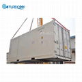 Mobile shipping blast freezer container