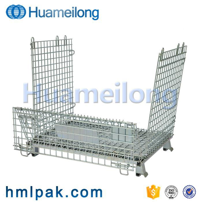 Warehouse collapsible large metal good price metal wire mesh container for sale 2