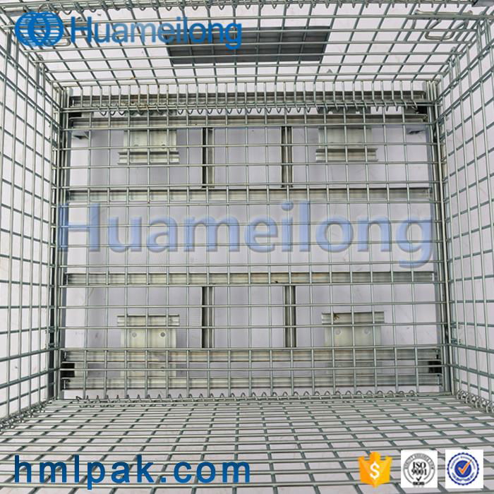 Warehouse collapsible large metal good price metal wire mesh container for sale 3