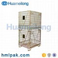 High quality industrial warehouse logistic pet preform wire mesh cage container 3