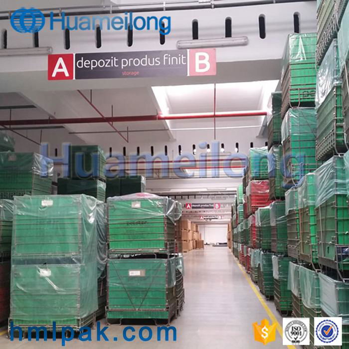 High quality industrial warehouse logistic pet preform wire mesh cage container 5