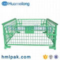 Warehouse stackable foldable metal euro