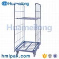 Warehouse industrial cheap A frame cargo transport galvanized roll cage for sale 2