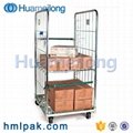 Warehouse industrial cheap A frame cargo transport galvanized roll cage for sale 3