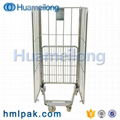 Goods transport high quality laundry logistic supermarket metal roll container 2