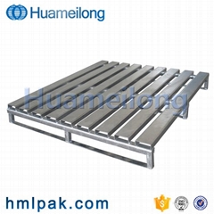 Heavy duty transportation storage stackable galvanized  steel metal pallet 