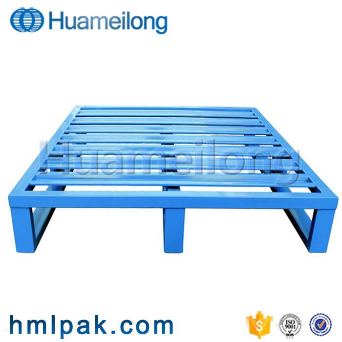 Heavy duty transportation storage stackable galvanized  steel metal pallet  2